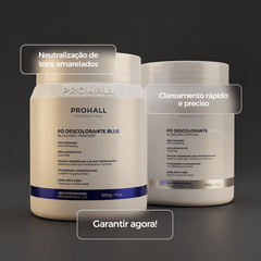 Kit Pó Descolorante Azul + Pó Descolorante Branco 2x500g - Prohall