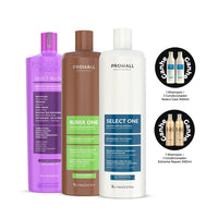 Kit Reestruturação Molecular Tanino Orgânica Burix One 1L + Select One 1L + Select Blond 1L - Prohall