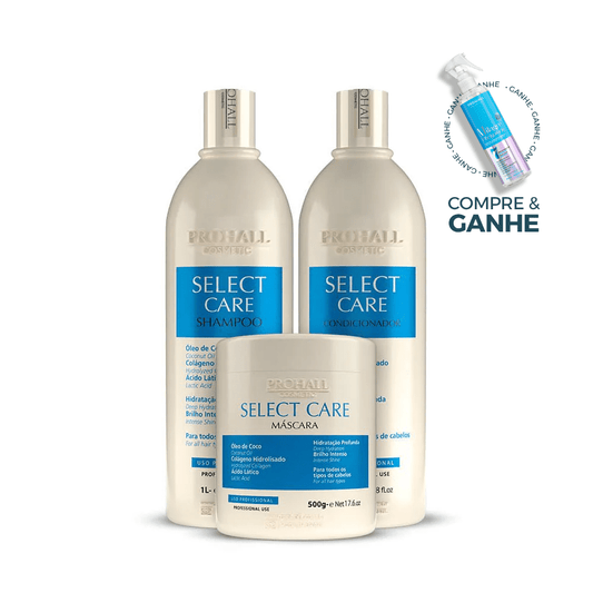Kit Select Care 1L (Shampoo, Cond e Máscara) Ganha 1 Milagre - Prohall