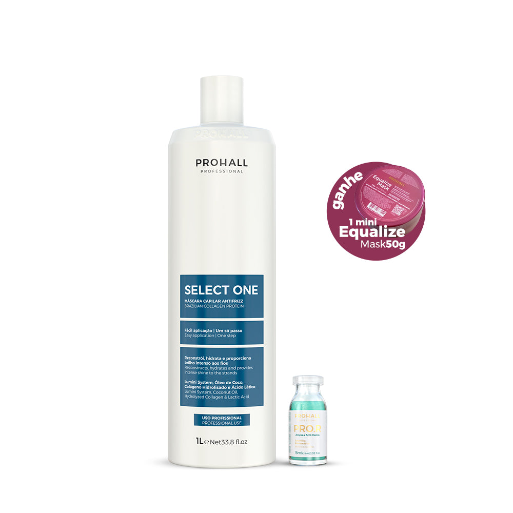 Select One 1L + Ampola de Reconstrução Intensa Anti-Danos Capilares PRO.R 15ml