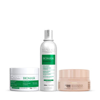 Kit Shampoo Biomask 300ml + Máscara Biomask 300g + Máscara Extreme Repair 300g - Prohall