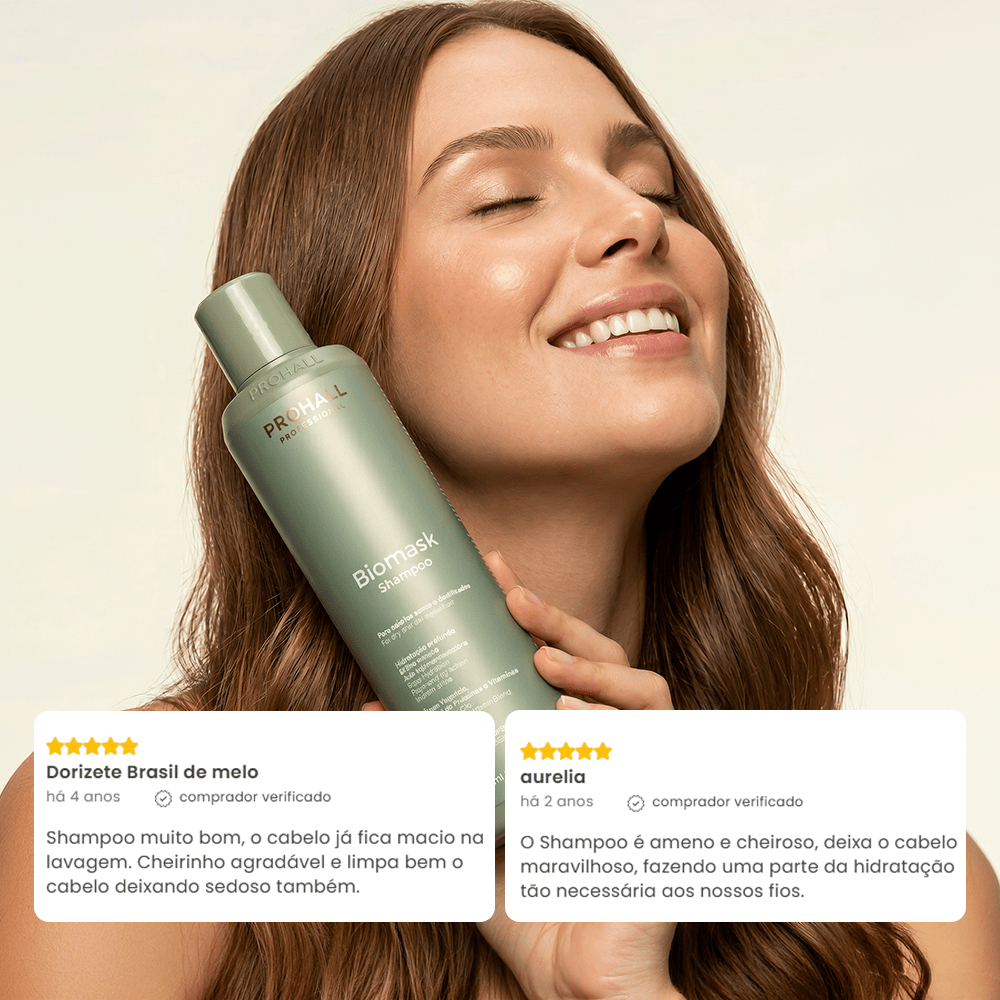 Kit Ultra Hidratante Biomask Home Care + Ampola - Prohall
