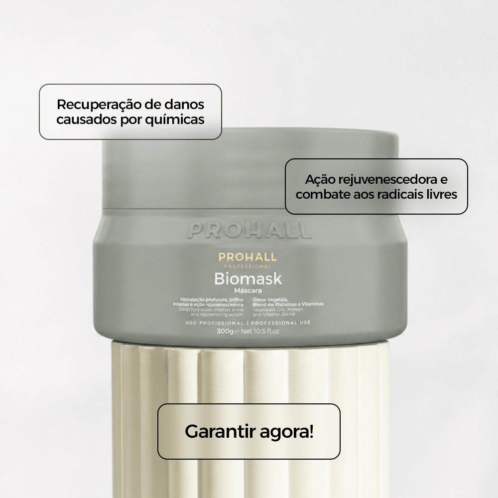 Kit Ultra Hidratante Biomask Home Care + Ampola - Prohall