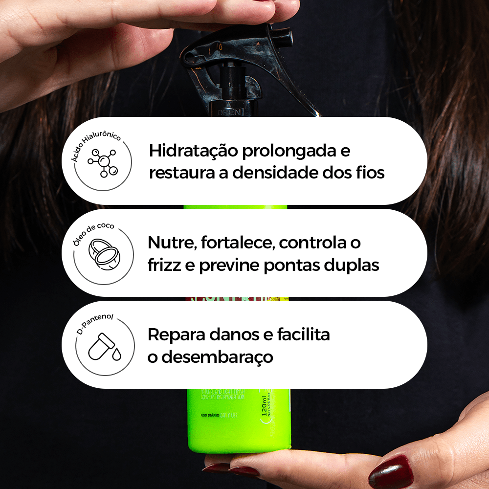 Leave - in Intense Control antifrizz imediato sem uso de calor - 120ml - Prohall