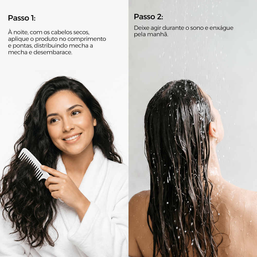 Leave - in Intense Night reparação noturna para cabelos danificados - 120ml - Prohall