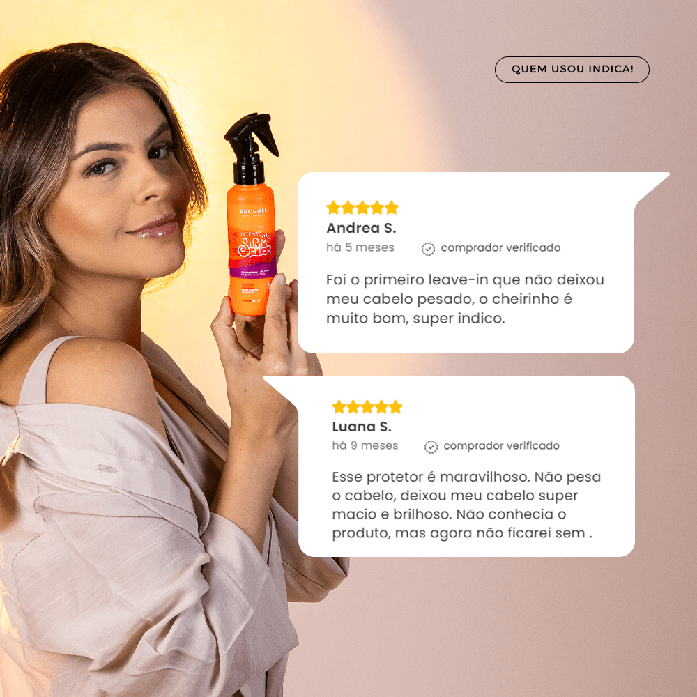 Leave-in Protetor Térmico: Blinda do Sol e do Secador | Intense Summer 120ml - Prohall