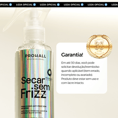 Leave-In Secar sem Frizz: Controle de Frizz e Proteção Sem Uso de Secador 200ml - Prohall