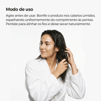 Leave-In Secar sem Frizz: Controle de Frizz e Proteção Sem Uso de Secador 200ml - Prohall
