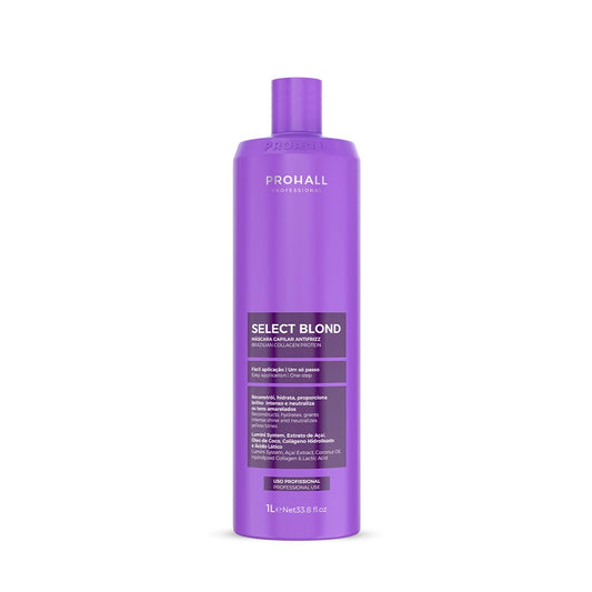 Máscara Antifrizz para fios Loiros e Coloridos - Select Blond 1L - Prohall