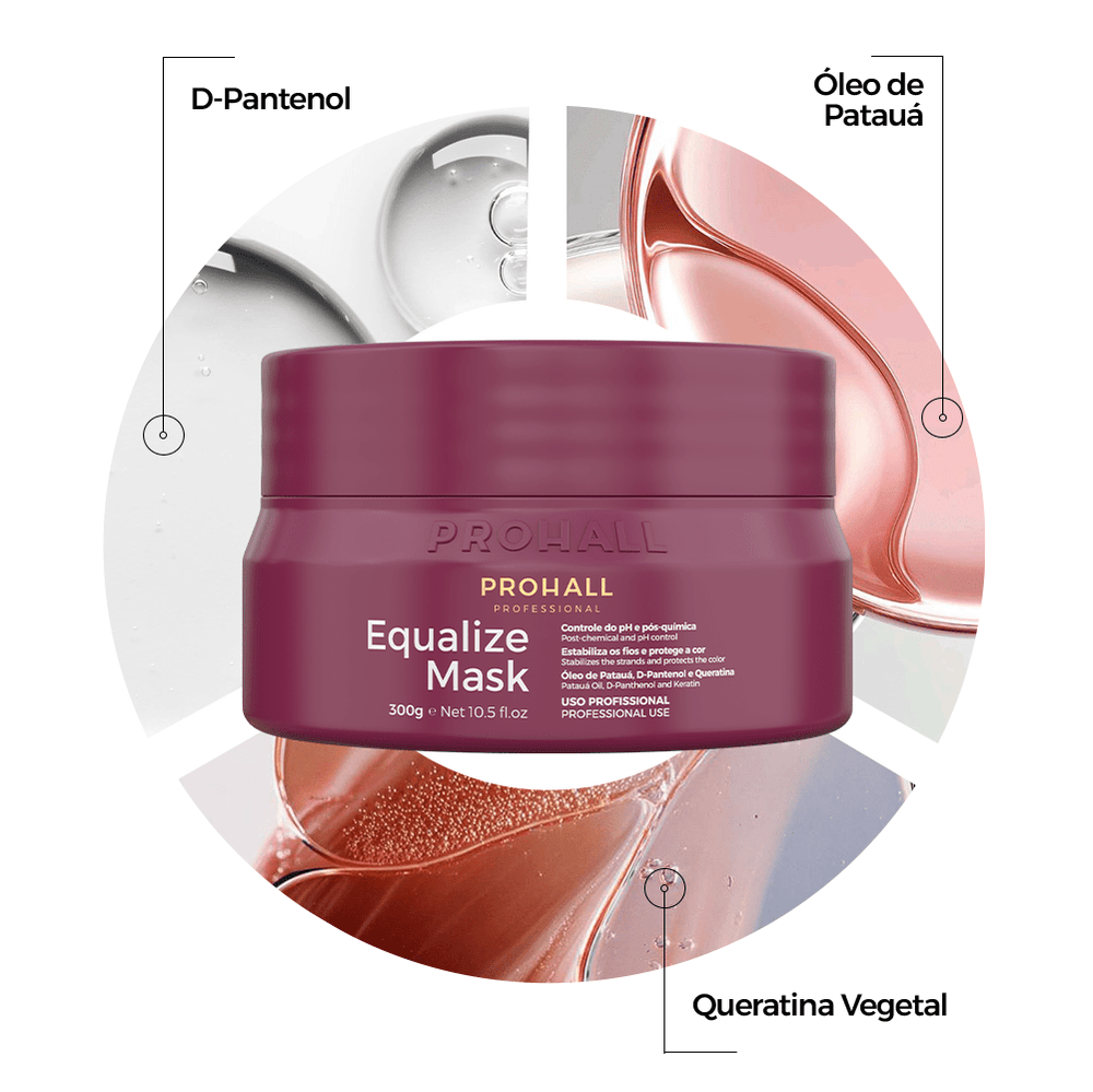 Máscara Neutralizadora de pH Anti Porosidade: Fim da Quebra | Equalize Mask 300g - Prohall