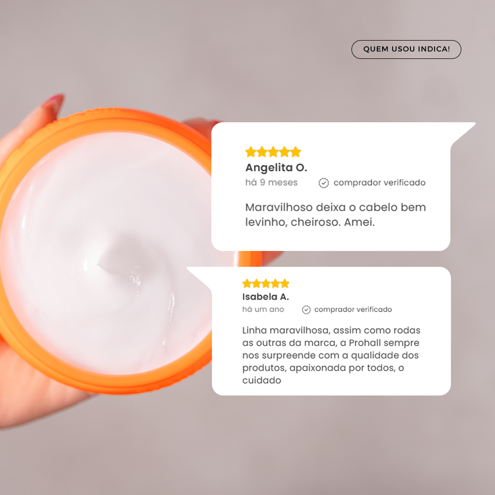 Máscara Nutritiva: Brilho Imediato nos Fios | Intense Summer 300g - Prohall