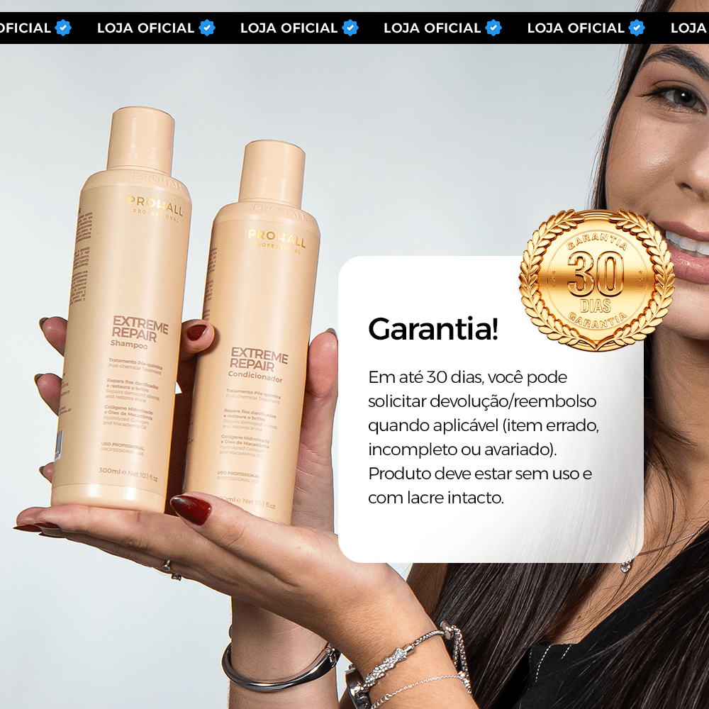 Máscara Profissional Ultra Nutritiva Extreme Repair 50g - Prohall