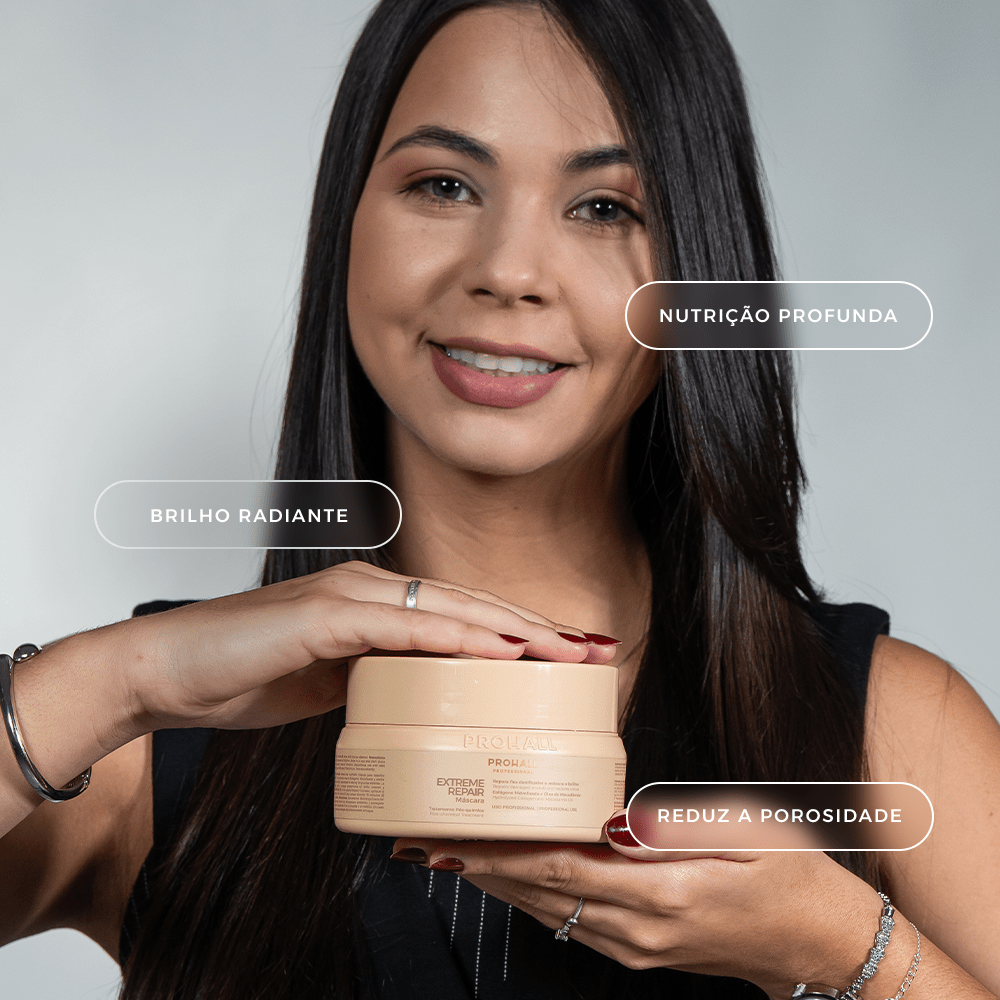 Máscara Ultra Nutritiva para Tratamento de Fios Secos e Opacos | Extreme Repair 250g - Prohall