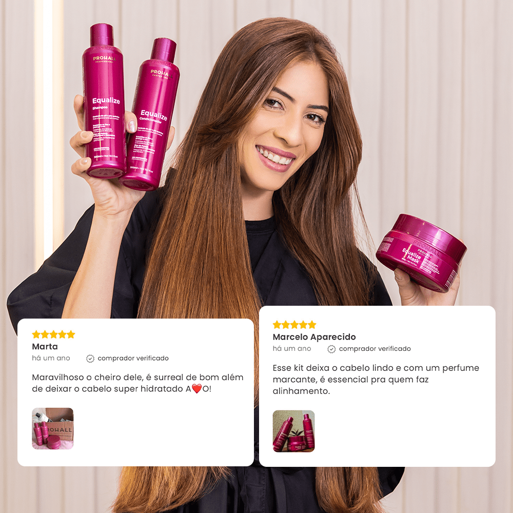 Mini Máscara Reconstrutora Neutralizante Equalize Mask 50g - Prohall