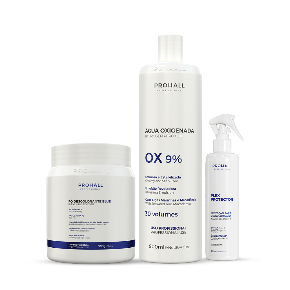 Nandho - Kit Descoloração Profissional com Proteção - Prohall