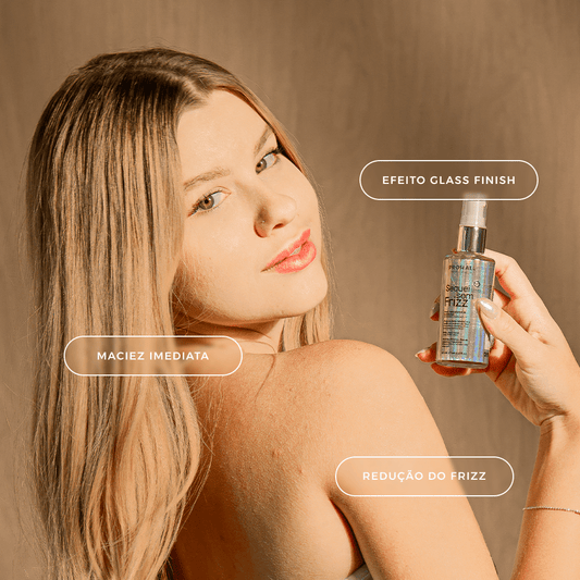Óleo de Blindagem Antiumidade e Brilho nos Fios | Sequei Sem Frizz 60ml - Prohall