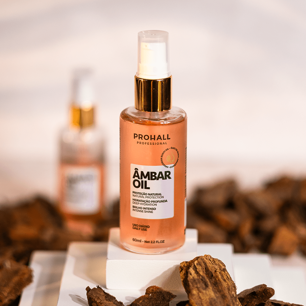 Óleo Finalizador Brilho Espelhado para Cabelo Opaco | Ambar Oil Elixir 60ml - Prohall