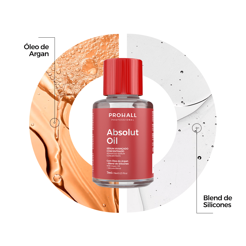 Óleo Reparador de Pontas Sérum Absolut Oil Caixa Com 12 x 7ml - Prohall