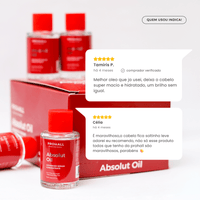 Óleo Reparador de Pontas Sérum Absolut Oil Caixa Com 12 x 7ml - Prohall