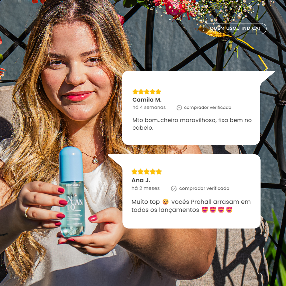 Perfume Capilar que dura horas para todos os momentos do dia | Puro Encanto - Prohall