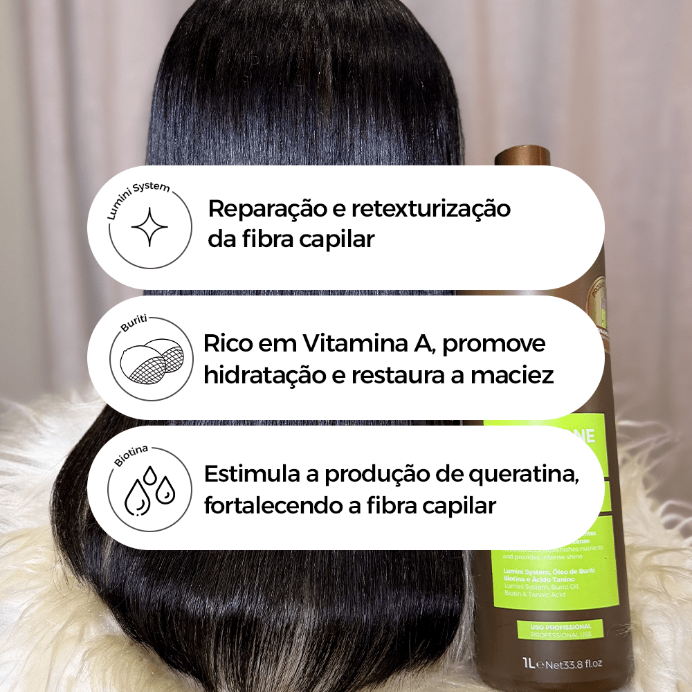Reestruturação Molecular Tanino Orgânica Burix One 1L - Prohall