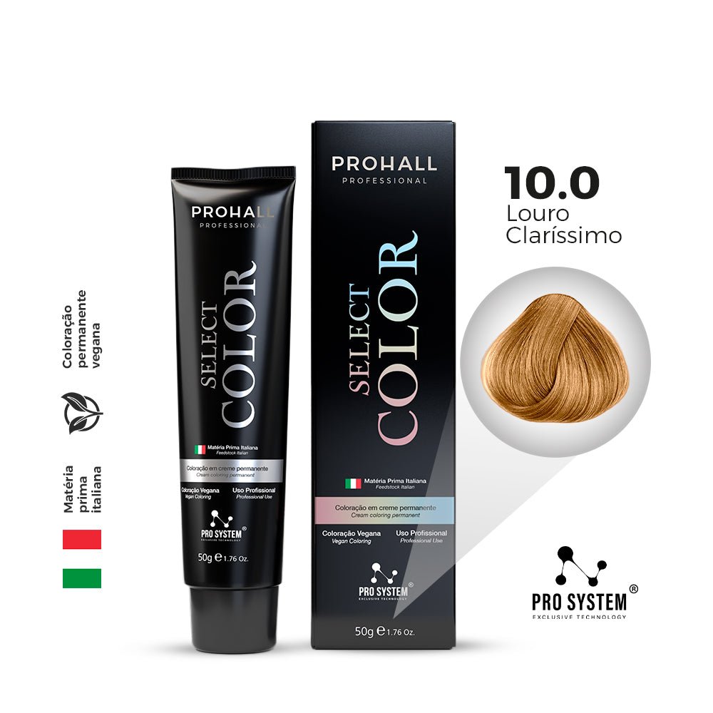 Select Color Louro Claríssimo: Cor intensa, brilho e cobertura total - Prohall