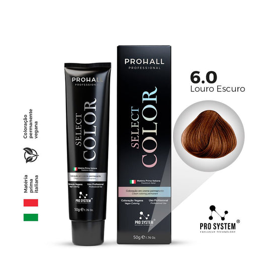 Select Color Louro Escuro: Cor intensa, brilho e cobertura total - Prohall