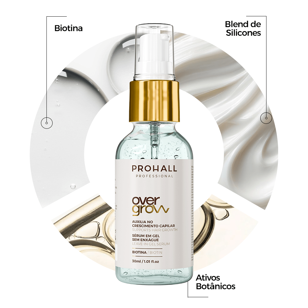 Sérum de Crescimento Acelerado e Fortalecimento Capilar | Overgrow 30ml - Prohall