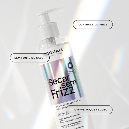 Sérum de Vitrificação: Brilho Vidrado nos Fios | Secar sem Frizz - Prohall