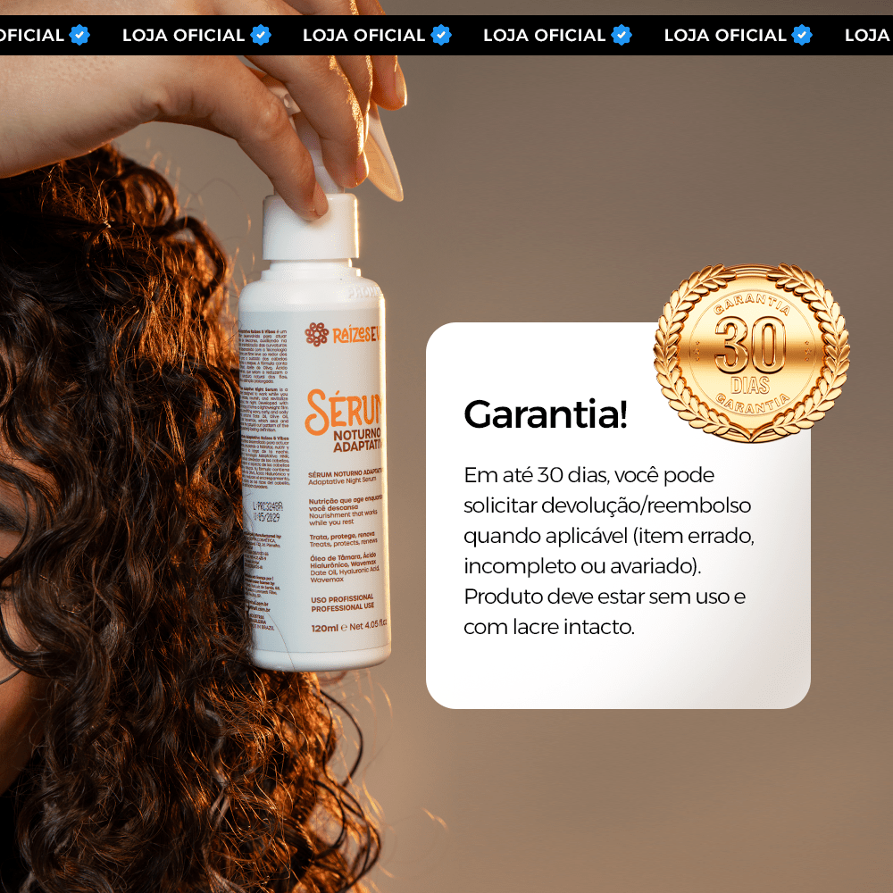 Sérum Noturno Revitalizador de Curvas Orgânico 120ml - Raízes & Vibes - Prohall