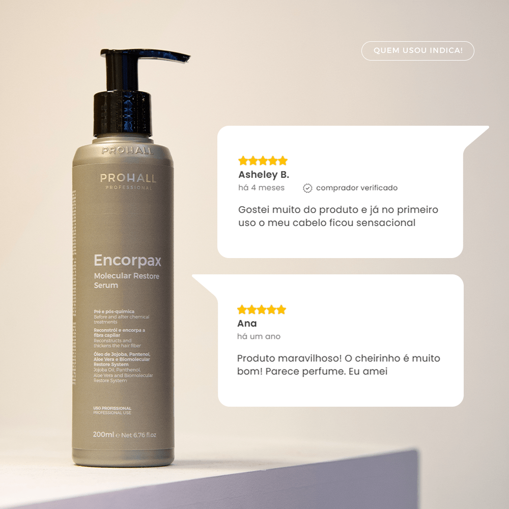 Sérum Para Fios Finos: Mais Massa e Corpo para os fios | Encorpax 200ml - Prohall