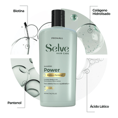 Shampoo de encorpamento para cabelos finos e fraco/ Selve Power - Prohall