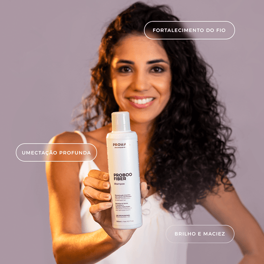 Shampoo de Reconstrução Profunda e Reposição de massa | Proboo Fiber 300ml - Prohall