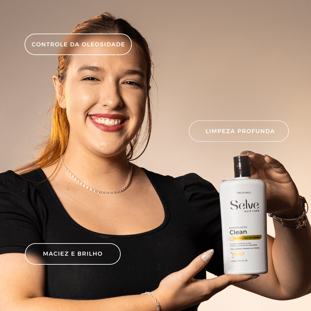 Shampoo Detox para o Couro Cabeludo e Controle da Oleosidade | Selve Clean - Prohall