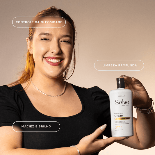 Shampoo Detox para o Couro Cabeludo e Controle da Oleosidade | Selve Clean - Prohall