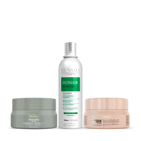 Kit Shampoo Biomask 300ml + Máscara Biomask 300g + Máscara Extreme Repair 300g
