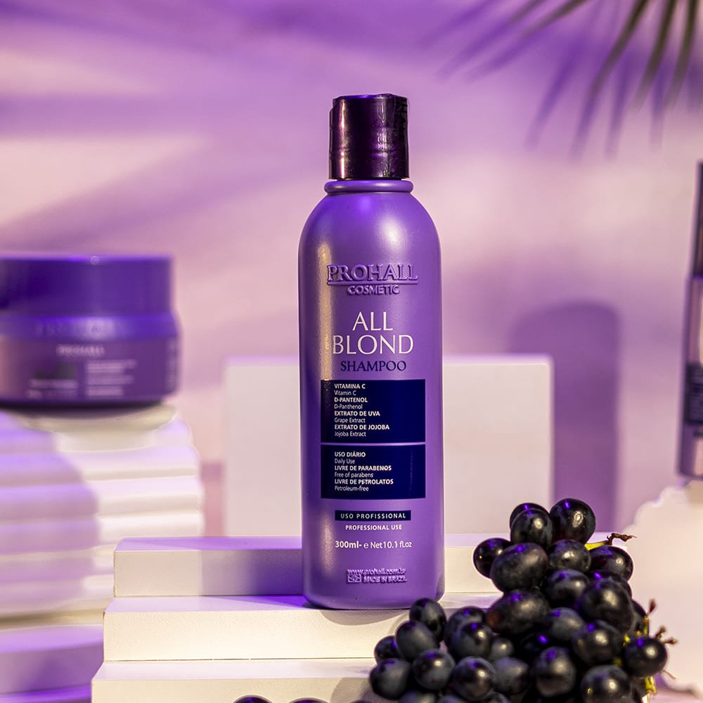 Shampoo Matizador e Manutenção para Loiros All Blond 300ml - Prohall
