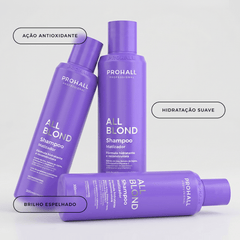 Shampoo Matizador: Loiro Sem Tons Amarelados | All Blond 300ml - Prohall