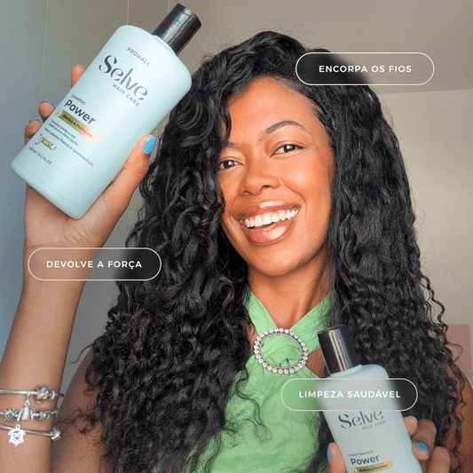 Shampoo para Engrossar e Encorpar os Fios Finos e Quebradiços | Selve Power - Prohall