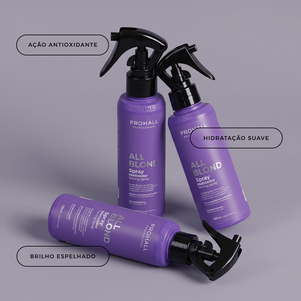 Spray Matizador e Térmico: Adeus Amarelado | All Blond 120ml - Prohall