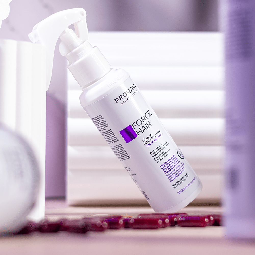 Tônico Capilar de Crescimento Acelerado: Menos Queda | Force Hair 120ml - Prohall