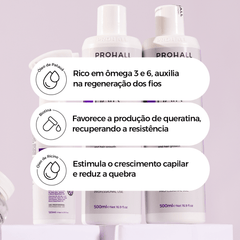 Tônico Force Hair 120ml + Suplemento Force Hair 60 cápsulas - Prohall