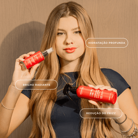 Tratamento Absolut: Spray 12 Benefícios + Óleo Reparador de Pontas Duplas - Prohall