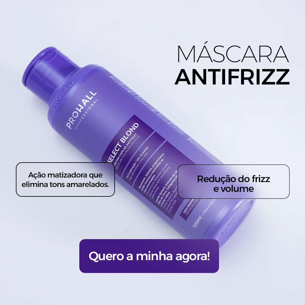Tratamento Antifrizz para Cabelos Loiros e Coloridos - Select Blond 120ml - Prohall