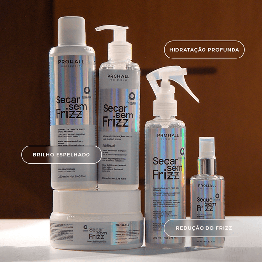 Tratamento Completo Antifrizz Sem Secador: Blindagem contra Umidade | Secar sem Frizz - Prohall