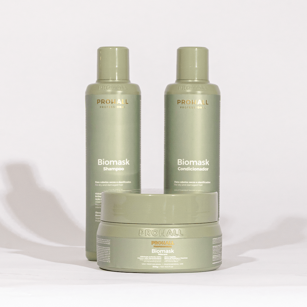 Tratamento de Hidratação Profunda para Cabelo Seco e Sem Brilho | Biomask - Prohall