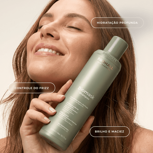Tratamento de Hidratação Profunda para Cabelo Seco e Sem Brilho | Biomask - Prohall