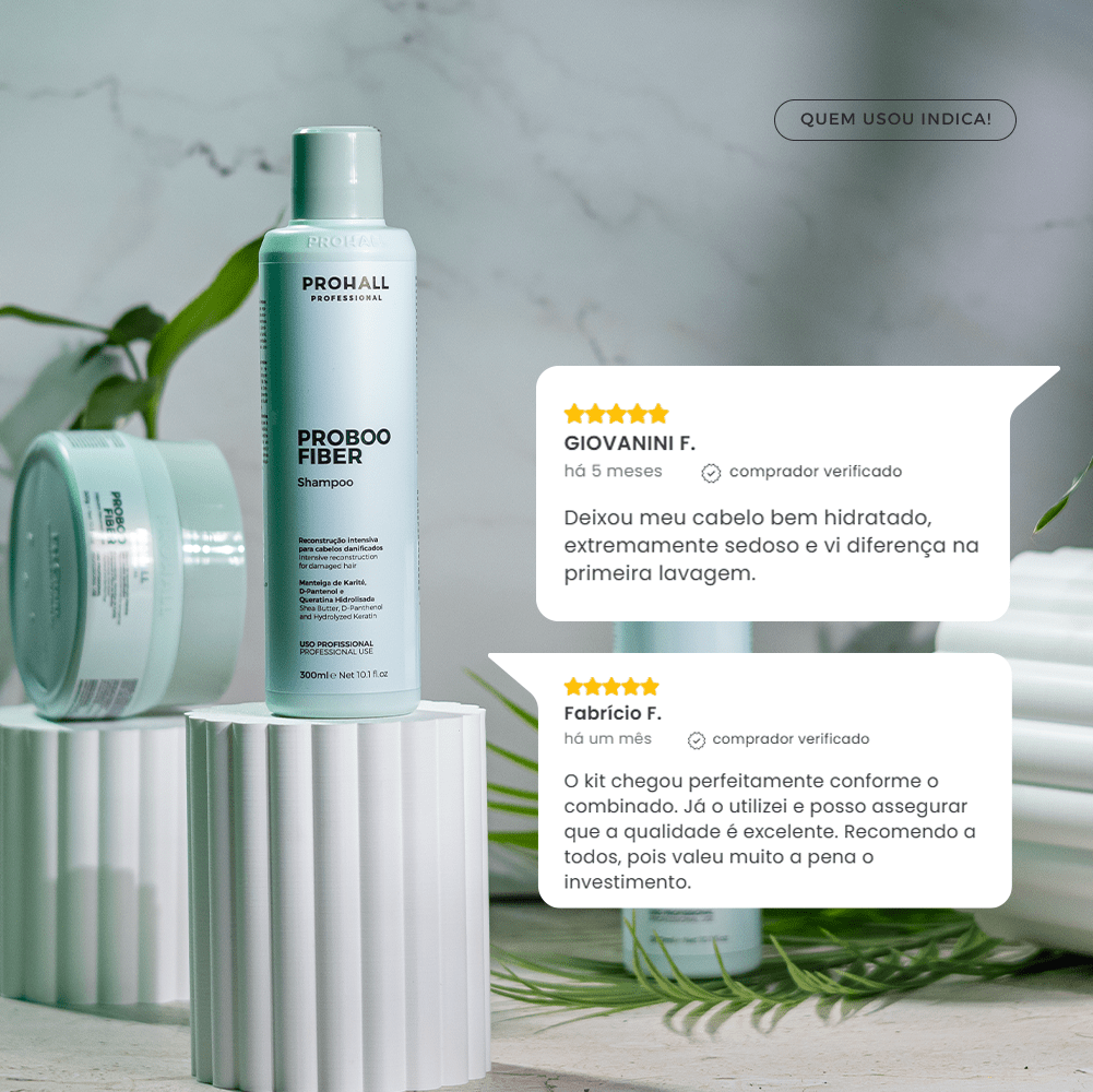 Tratamento de Reconstrução Profunda e Reposição de massa | Proboo Fiber - Prohall